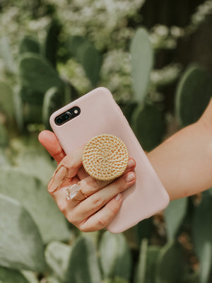 LARGE Rattan Phone Grips